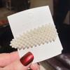 Horquilla de perla japonesa y coreana, nueva horquilla pequeña, clip de flequillo de celebridad cibernética, clip superior, clip lateral de temperamento, accesorios para el cabello de niña