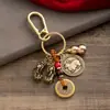 Chaveiro do Zodíaco em Latão doze Signos Zodíacos cinco imperadores Zodíaco masculino e feminino Pingente de Chaveiro Zodíaco ponto turístico atacado presente