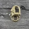 Artesanías de metal hebilla azul latón sólido no se decolora táctica hebilla de liberación rápida gancho para correa de hombro de bolsa diy creativo
