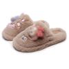 Zapatillas Maomao Diarias de Estrella Ropa de Exterior para Mujer 2021 Nuevo Suela Gruesa Famosas de Internet ins Modernas Lindas Felpa Algodón Zapatillas para Mujer