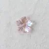 Pétalos de Flor Acrílicos con Agujero Central, Flor de Cinco Pétalos, Brillantes Color Ab Chapado, Horquilla, Pendiente, Colgante y Joyería Hechos a Mano Vintage para DIY