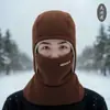 Gorro de Inverno para Homens: Essencial Térmico para Ciclismo, Máscara à Prova de Vento com Forro de Fleece, Aquecedor de Pescoço Espessado à Prova de Frio para Patinete Elétrico com Capacete Integrado