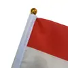 Bandeira do Paraguai 14x21cm Bandeira de Mão Bandeira da Copa do Mundo 2026 Feita Sob Medida Poliéster Bandeira Pequena com Haste