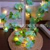 Caja de Batería Luces de Guirnalda de Flor de Cerezo Simulada LED para Habitación Interior Decoración de Bodas Luces de Ambiente Luces de Flores Artificiales Brillantes