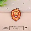 Patches de Bordado de Animais no Atacado, Emblemas Bordados por Computador, Decorações para Roupas, Patches de Feras Agressivas, Etiquetas Bordadas, Apliques Punk