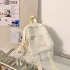 Mochila Escolar Estilo Ins para Mujer Estudiante Universitaria Moda Gran Capacidad Mochila de Viaje Bolso Cruzado Multiusos Mochila para Escuela Secundaria