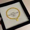 Livro Vermelho Novo Pingente de Lingote de Ouro Pulseira Moda Simples Estilo Europeu e Americano Pulseira Dourada para Casal Pulseira de Corrente Cubana