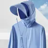 Ropa de Protección Solar de Seda de Hielo para Exteriores UPF50+ para Mujer, Mangas Largas, Estilo Nuevo, Anti-UV, Transpirable, Ropa de Protección Solar para Pesca para Hombre, Verano