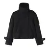 MM Otoño Nuevo Ropa Femenina Transfronteriza Europea y Americana Moda Callejera Chaqueta de Doble Botonadura con Cuello Chimenea Otro Sudeste Asiático