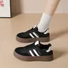 Zapatos deportivos casuales para mujer, tenis, zapatos retro blancos de suela gruesa para mujer 2026, zapatos casuales ligeros nuevos, zapatos de entrenamiento alemanes, zapatos de lona