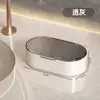 Jabonera de Lujo Ligero con Tapa Caja de Drenaje de Doble Capa Soporte para Jabón Doméstico Encimera de Baño Estante para Jabón Estante de Almacenamiento para Baño