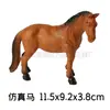 Modelo Animal Artificial Transfronterizo para Niños Tigre Oso Polar Búfalo Cebra Juguete de Plástico Regalo de Jardín de Infancia