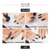 Pincel para Arte de Uñas Pluma de Doble Punta Punteador Pintura de Diamantes Flor Línea de Tracción Gancho Pintado Flor Difuminada Dentada Herramienta Set de Plumas Francesas para Terapia de Luz