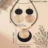 Europa y Estados Unidos transfronterizo nueva personalidad malla redonda pastel colgante collar femenino temperamento simple textura redonda marca de marca cadena de cuerda conjunto