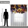 1pc novo padrão de flor tela de janela 3D impressão digital direto da fábrica quarto sala estar decoração desgaste haste tela de janela
