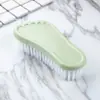 Escova de lavanderia de plástico com cerdas macias, escova de limpeza doméstica multifuncional para roupas e sapatos, em estoque, atacado do fabricante