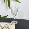 Harmony Home High-End Luxuoso Copo de Licor de Boca Larga Estilo Europeu Embossado de Haste Curta Copo de Uísque