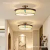Nueva Lámpara de Techo Estilo Zen Estética Dinastía Song para Sala de Estar, Nuevo Estilo Chino Color Nogal Negro para Dormitorio, Comedor, Sala de Té