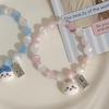 Pulsera Chiikawa con diseño de nicho "Explosiones del Libro Rojo", con diseño de nicho, Jiyi, pequeña pulsera con ocho "Usaqi", nueva pulsera de joyería.