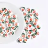Corazón de Cerámica Fresca Flor Pintada a Mano Cuentas Pulsera DIY Hecha a Mano Collar Cadena de Teléfono Móvil Material Accesorios Cuentas Sueltas