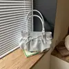 Bolsa de Ombro Plissada com Bolinhas Estilo Coreano Novo de 2026, Design de Nicho, Bolsa de Braço Exquisita e Fashion para o Dia a Dia