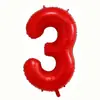 Globos Pequeños Digitales de Papel de Aluminio 16 pulgadas Versión Americana Delgados Decoración Fiesta de Cumpleaños Comercio Exterior Globos Digitales Venta al por Mayor