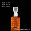 Botellas Pequeñas Decorativas para el Hogar con Tapas, Botellas Vacías de Licor de 100ml, Botellas de Vino Reutilizables Selladas, Botellas de Vino Tinto Diamante, Frascos
