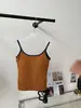 Camisola de Color Bloqueado Cepillado de Otoño Temprano para Mujer, Aspecto Adelgazante, Estilo Simple y Sexy, Top Corto con Copas