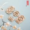 Traje Han Botón Madre Flor Danza Doble Mariposa Elemento Han Cheongsam Traje Antiguo Camisa Chaqueta Manga Grande Hebilla Metálica Hebilla de Vestido Antiguo