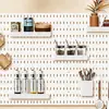 Tablero decorativo perforado para entrada de casa, panel divisor sin taladro para oficina, estante de exhibición de almacenamiento DIY para cocina y baño