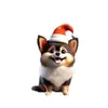 Transfronterizo Nuevo Acrílico Plano Dibujos Animados Perro Colgante Árbol de Navidad Decoración de Árbol de Navidad Colgante Llavero Lindo