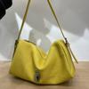 Bolsa de couro bovino selecionado 2025 nova alta cor sólida moda bolsa de mão nicho todas as combinações coleção de bolsas atacado
