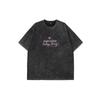 Camiseta de Algodón Puro de Manga Corta con Diseño Versátil Americano Retro Moderno Vintage con Estampado de Letras de Estilo Perezoso Top