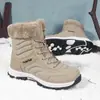 Botas de Nieve del Noreste para Hombre 2024 Invierno Nuevas con Forro de Felpa Botas Gruesas de Algodón para Mujer Impermeables Antideslizantes de Caña Alta Cálidas de Algodón