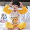 Pijama de franela de manga larga para otoño e invierno para niñas, holgado y cálido, adecuado para niños mayores, forro polar de coral, conjunto de ropa de estar para niñas
