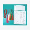 Marcadores de dibujos animados para hacer tú mismo, para estudiantes de preescolar y primaria, hechos a mano con papel de dibujo pequeño