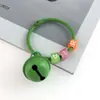 Llavero Colgante de Campana con Anillo de Colores de 45 mm, Cuentas de Letras de Colores Dulces, Accesorios DIY, Dijes para Bolsos de Mujer