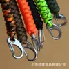 Q09 Pulsera Pulsera de Supervivencia Trenzada de Paracord Pulsera de Colgado Rápido Hebilla de Acero Inoxidable Se Puede Usar como Llavero