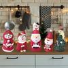 Mini Lindo Gato de Navidad Decoración de Pastel Adornos Molde de Silicona Papá Noel Regalo Película Pellizcable