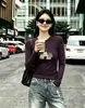 Guangzhou Shisanxing 220g Algodão Canelado Camada Base Feminina Manga Longa Slim Fit para Verão, Direto da Fábrica, Fornecimento Exclusivo Segunda Remessa