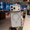 Adecuado para funda de teléfono iPhone 17 Pro Max, armadura magnética, tacto de piel mate, cubierta de protección completa para Apple 16, 15