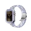 Set de Correa de Reloj Camaleón Adecuado para Apple Watch Apple Watch con Purpurina Iwatch10 Correa de Reloj Transparente