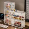 Vitrina de caja sorpresa con soporte de exhibición de almacenamiento con luz, vitrina a prueba de polvo luminosa hecha a mano de Bubble Mart, armario para muñecas de gran capacidad