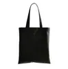 Nova bolsa de lona de mão lisa logo desenho animado fofa estudante diagonal criativa estampada publicidade bolsa de algodão