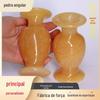 Vaso Topázio vaso de jade requintado decoração decoração de mesa garrafa pequena flor seca planta arranjo de flores vaso de jade natural