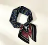70 Lenço de Seda Quadrado de Alta Qualidade Estilo Coreano Moda Versátil Profissional Pequeno Lenço de Seda Lenço de Seda Estampado Retrô para Mulheres