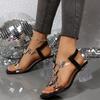 2023 comercio exterior nuevo impermeable plataforma transparente cristal tacón alto tacón grueso flor romana sandalias de mujer fabricantes venta al por mayor generación