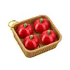Clicker creativo de cesta de picnic de frutas impreso en 3D, llavero de botón para aliviar el estrés, colgante realista de presionar y soltar en 3D