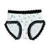 9003 Ropa Interior Care-Style: Microbioma Privado Equilibrado, Ropa Interior Femenina de Seda Helada para la Cintura Media con Entrepierna Extendida, Algodón Puro, Probiótico 10A