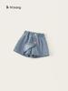 Ropa para Niños Yubao Verano Nuevo Shorts de Mezclilla para Niñas Color Sólido Pantalones para Mujer Casual Fresco Pantalones para Niños